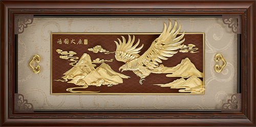 立體純金箔畫唐宋系列-鴻圖大展