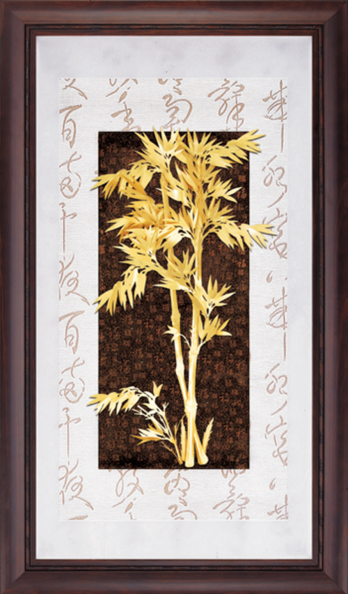 純金箔彩金藝術立體金箔畫-節節高昇